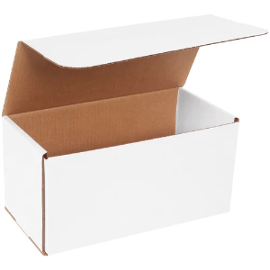 12 x 6 x 6" White Corrugated Mailer Boxes