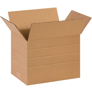 14 x 10 x 10" Kraft Multi-Depth Shipping Boxes