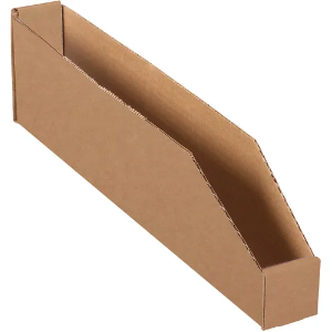 Corrugated Bin Boxes, 2 x 18 x 4 1/2", Kraft