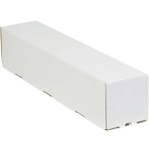 5 x 5 x 25" Square Mailing Tubes, White, 25 / Bundle