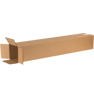 6 x 6 x 38" Tall Kraft Corrugated Shipping Boxes