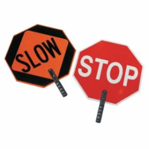 Stop / Slow Hand-Held Traffic Paddle