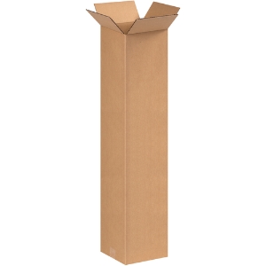 8 x 8 x 36" Tall Kraft Corrugated Shipping Boxes