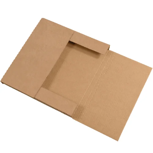 12 1/2 x 12 1/2 x 1" Kraft Easy Fold Mailer Boxes