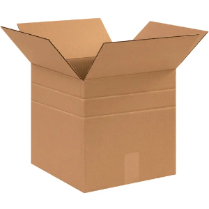 12 x 12 x 12" Kraft Multi-Depth Shipping Boxes
