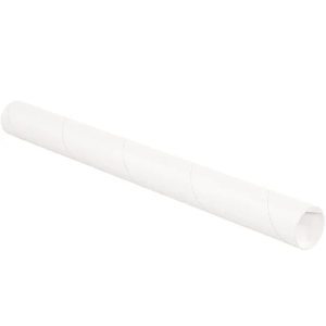 2 x 6" White Mailing Tubes