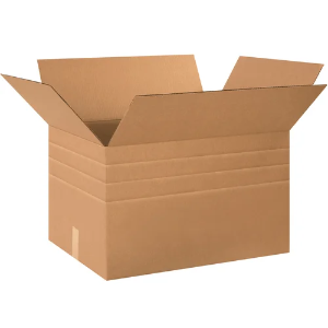 24 x 18 x 18" Kraft Multi-Depth Shipping Boxes