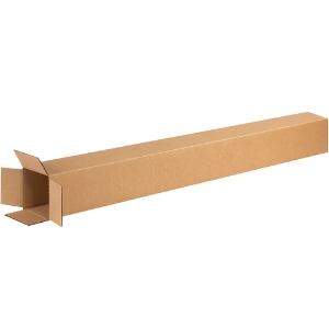 4 x 4 x 72" Tall Kraft Corrugated Shipping Boxes