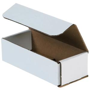 7 x 3 x 2" White Corrugated Mailer Boxes
