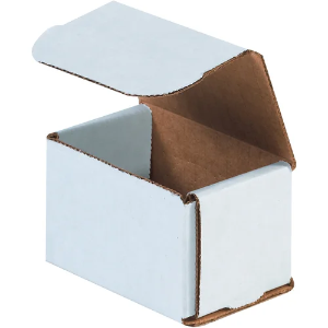 3 x 2 x 2" White Corrugated Mailer Boxes