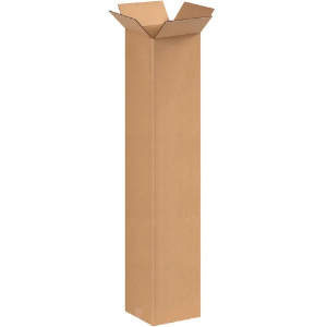 8 x 8 x 50" Tall Kraft Corrugated Shipping Boxes