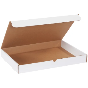 17 1/8 x 11 1/8 x 2" White Corrugated Literature Mailer Boxes