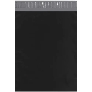 Colored Poly Mailers, 12 x 15 1/2", Black