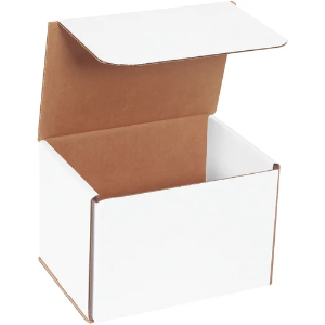 7 x 5 x 5" White Corrugated Mailer Boxes