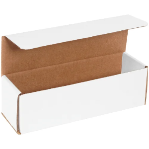 10 x 3 x 3" White Corrugated Mailer Boxes