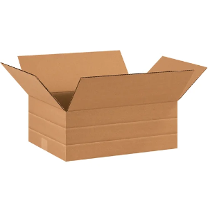 16 x 12 x 6" Kraft Multi-Depth Shipping Boxes