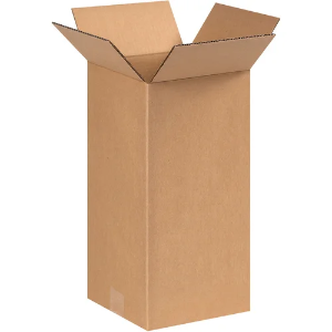 6 x 6 x 14" Tall Kraft Corrugated Shipping Boxes