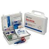 First Aid Kit, 25 Person, OSHA, Plastic Case