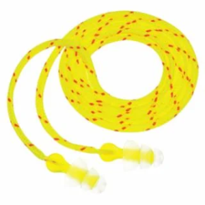 3M Tri-Flange Earplugs, Corded, Cloth Cord, 100 Pair / Box