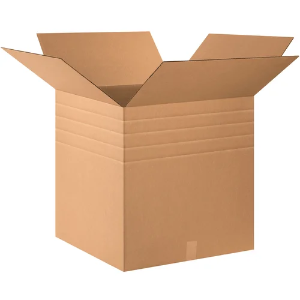 24 x 24 x 24" Kraft Multi-Depth Shipping Boxes