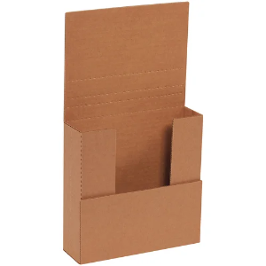 7 1/2 x 7 1/2 x 2" Kraft Easy Fold Mailer Boxes