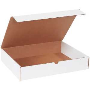 16 x 12 x 3" White Corrugated Literature Mailer Boxes