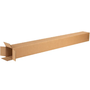 4 x 4 x 46" Tall Kraft Corrugated Shipping Boxes