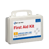 First Aid Kit, 25 Person, ANSI 2021 Class A, Plastic Case