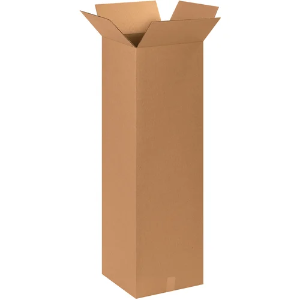 15 x 15 x 48" Tall Kraft Corrugated Shipping Boxes