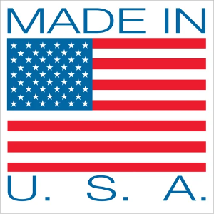 Made in USA Labels - 4 x 4", 500 / Roll