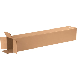 6 x 6 x 32" Tall Kraft Corrugated Shipping Boxes