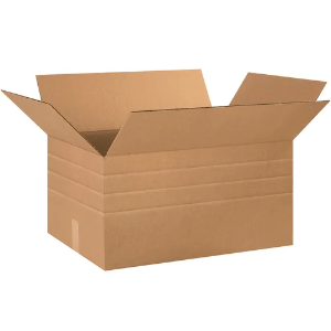 24 x 16 x 12" Kraft Multi-Depth Shipping Boxes