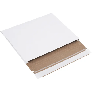 Expansion Stayflats Mailers - 10 x 7 3/4 x 1", White, Self-Seal