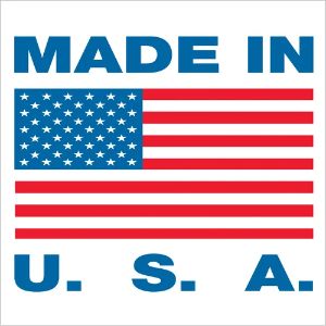 Made in USA Labels - 1 x 1", 500 / Roll
