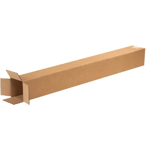 5 x 5 x 40" Tall Kraft Corrugated Shipping Boxes