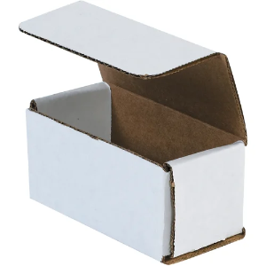 4 x 2 x 2" White Corrugated Mailer Boxes