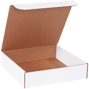 12 x 12 x 3" White Corrugated Literature Mailer Boxes