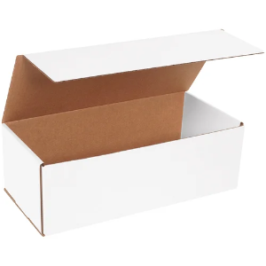 15 x 7 x 5" White Corrugated Mailer Boxes