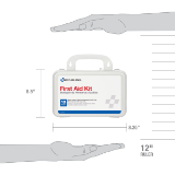 First Aid Kit, 10 Person, OSHA, Plastic Case