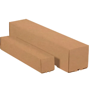 5 x 5 x 37" Square Mailing Tubes, Kraft, 25 / Bundle