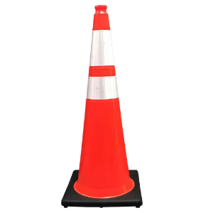 Heavy Duty Traffic Cone, 36", Reflective, Orange, 10 lb.