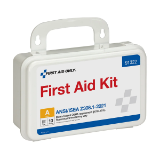 First Aid Kit, 10 Person, ANSI 2021 Class A, Plastic Case