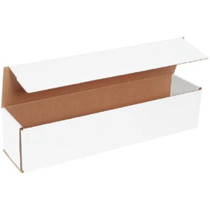 20 x 4 x 4" White Corrugated Mailer Boxes