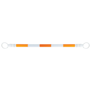 Traffic Cone Bar, 5 1/2 - 10', Orange / White Reflective