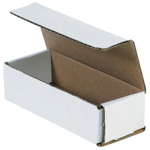 6 1/2 x 2 1/2 x 1 3/4" White Corrugated Mailer Boxes