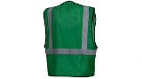 Colored Reflective Safety Vest, Green, 2XL-3XL