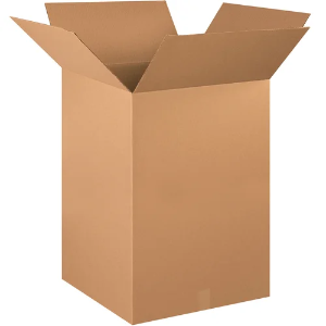 22 x 22 x 30" Tall Kraft Corrugated Shipping Boxes