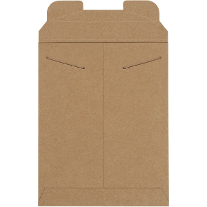 Stayflats Mailers - 9 x 11 1/2", Kraft, Tab Locking