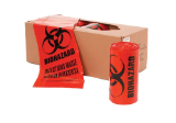 Biohazard Can Liners, 24 x 23", 7-10 Gallon, 1.3 Mil, Infectious Waste, Red