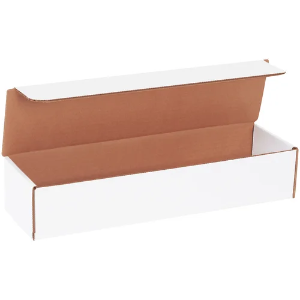14 x 3 3/4 x2 3/4" White Corrugated Literature Mailer Boxes